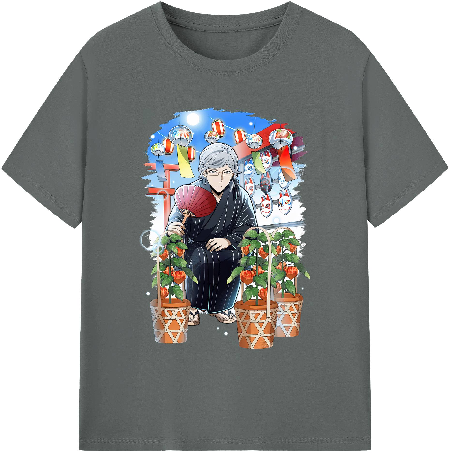 （画像用） 文豪ストレイドッグス Bungo Stray Dogs 綿100％ メンズ半袖Tシャツ｜肌触りやわらか＆通気性